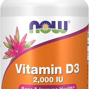 Vitamina D3 2000 UI 120 cap Blandas NOW - imagen 1