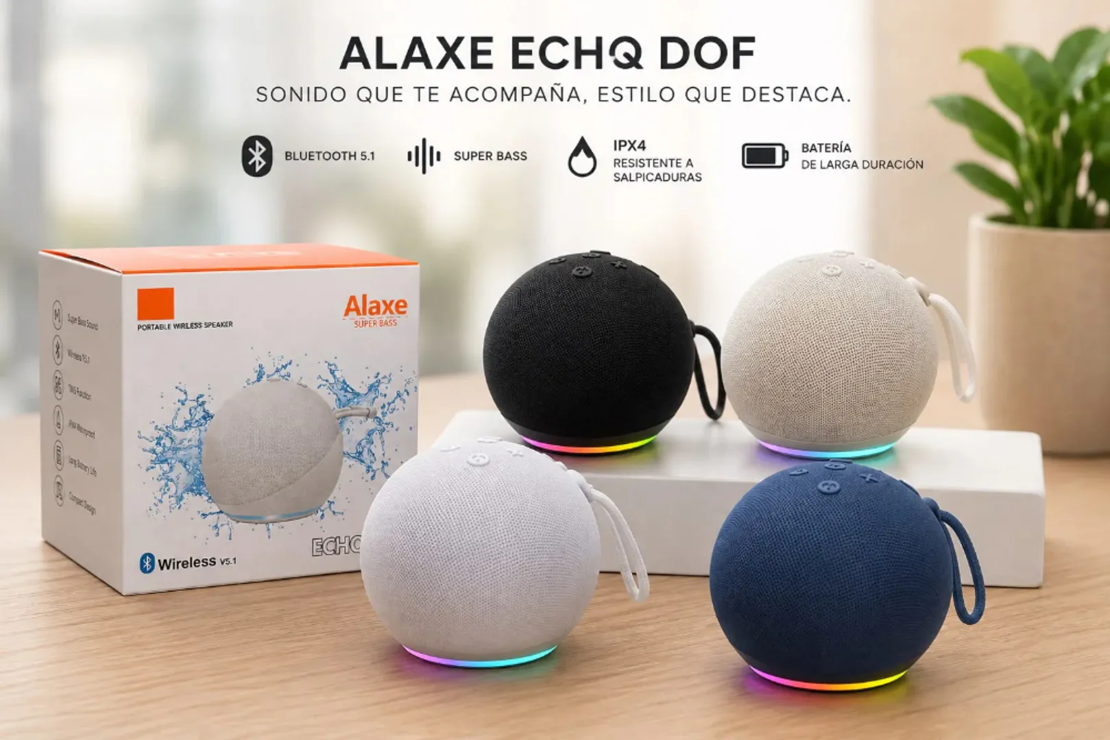 PARLANTE ALTAVOZ ALAXE BLUETOOTH