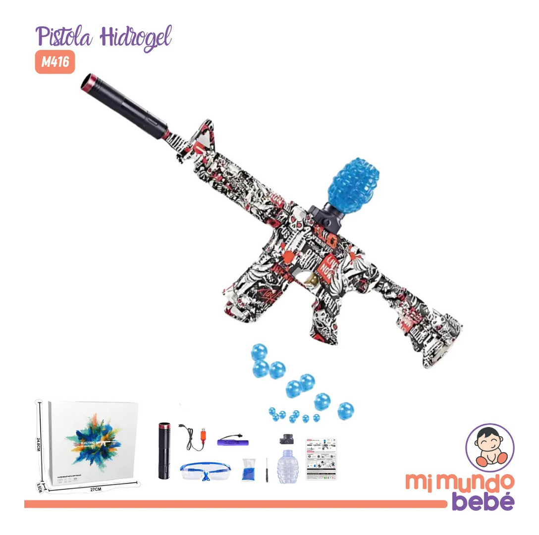 RIFLE M416 HIDROGEL FUN & EXCITING