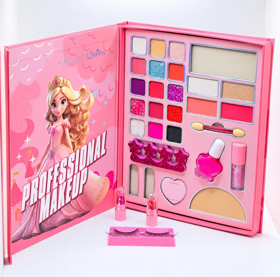 KIT DE MAQUILLAJE INFANTIL CON ACCESORIOS LIBRO