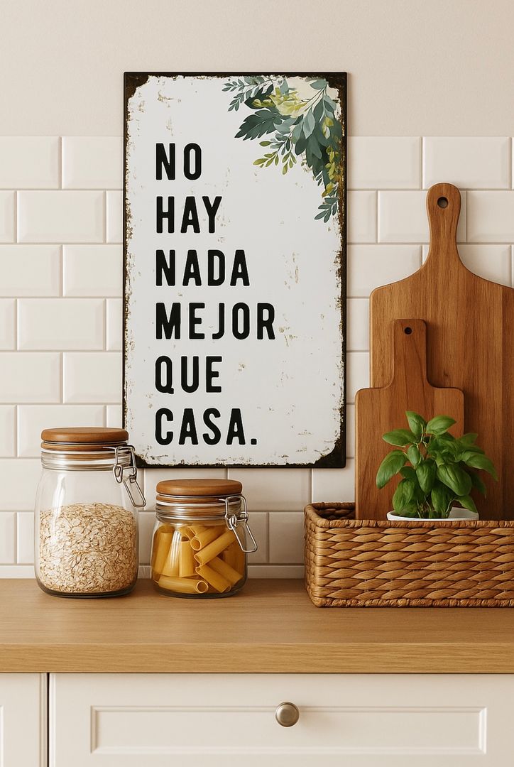 Chapa Decorativa con Frase 