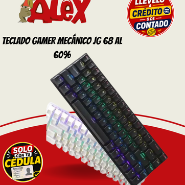 Imagen del producto TECLADO GAMER MECÁNICO JG 68 AL 60%