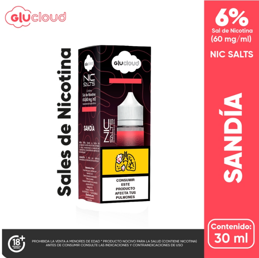 Glucloud E-liquid Esencia Sandia 5% Nicotina