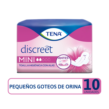 Imagen del producto Toalla Higiénica TENA Discreet Mini x 10 Und