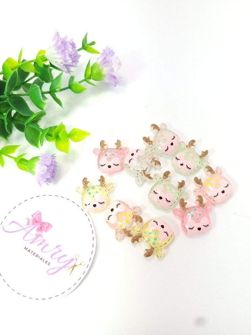 Único Kit 10 Renos Resina