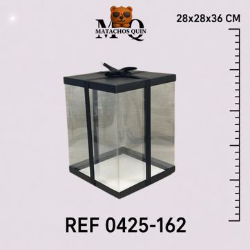 Imagen del producto CAJA DE ACETATO NEGRA GRANDE