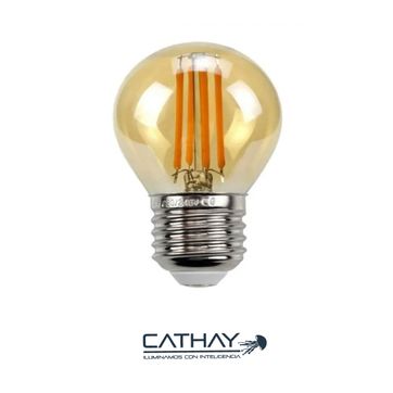 BOMBILLO TIPO PING PONG CON FILAMENTO MICRO LED, VIDRIO -  SUPERFICIE TRANSPARENTE	 - imagen 1