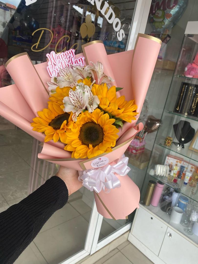 Mini ramo de girasoles 