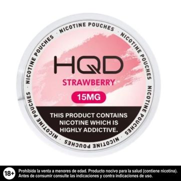 Imagen del producto Hqd Strawberry 15mg Parches De Nicotina, Nicotine Pouches