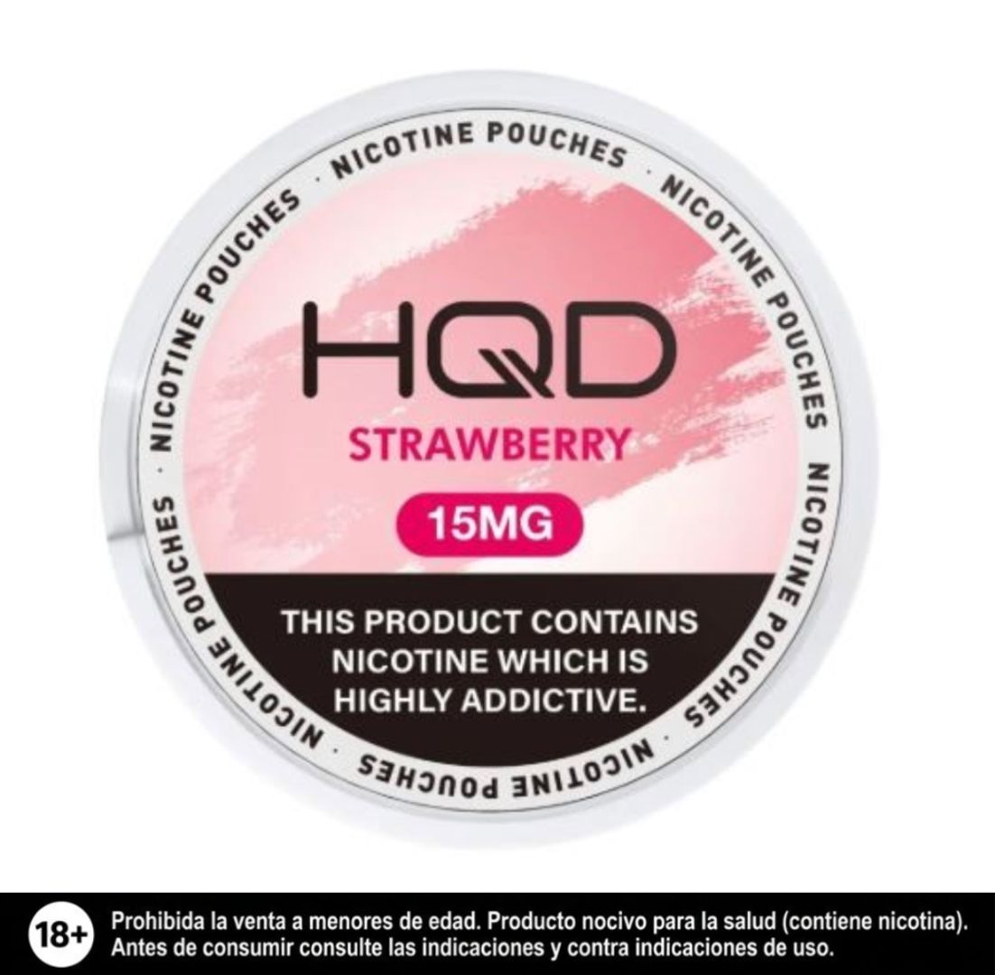 Hqd Strawberry 15mg Parches De Nicotina, Nicotine Pouches