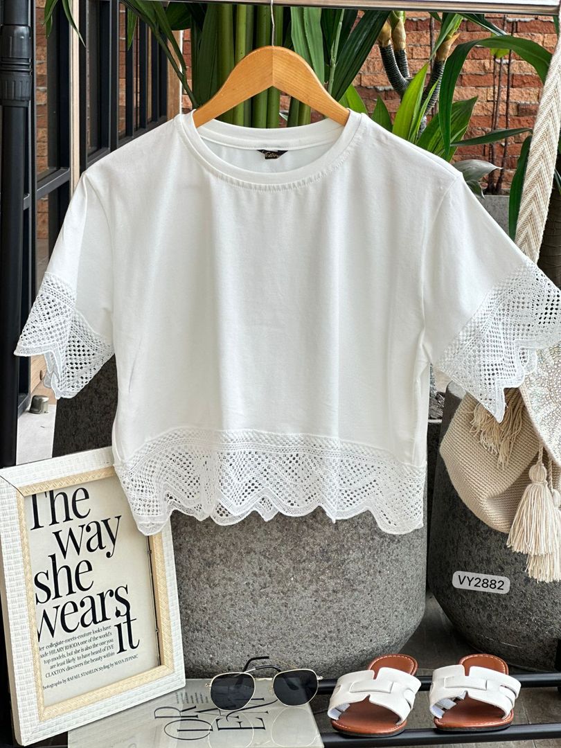 BLUSA CAPRI ENCAJE VY2882