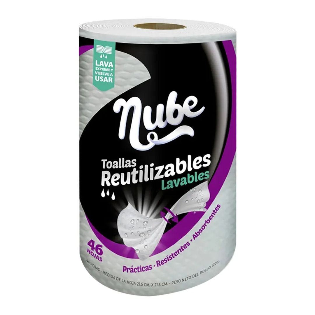 B. TOALLAS REUTILIZABLE LAVABLE NUBE X46 HOJAS