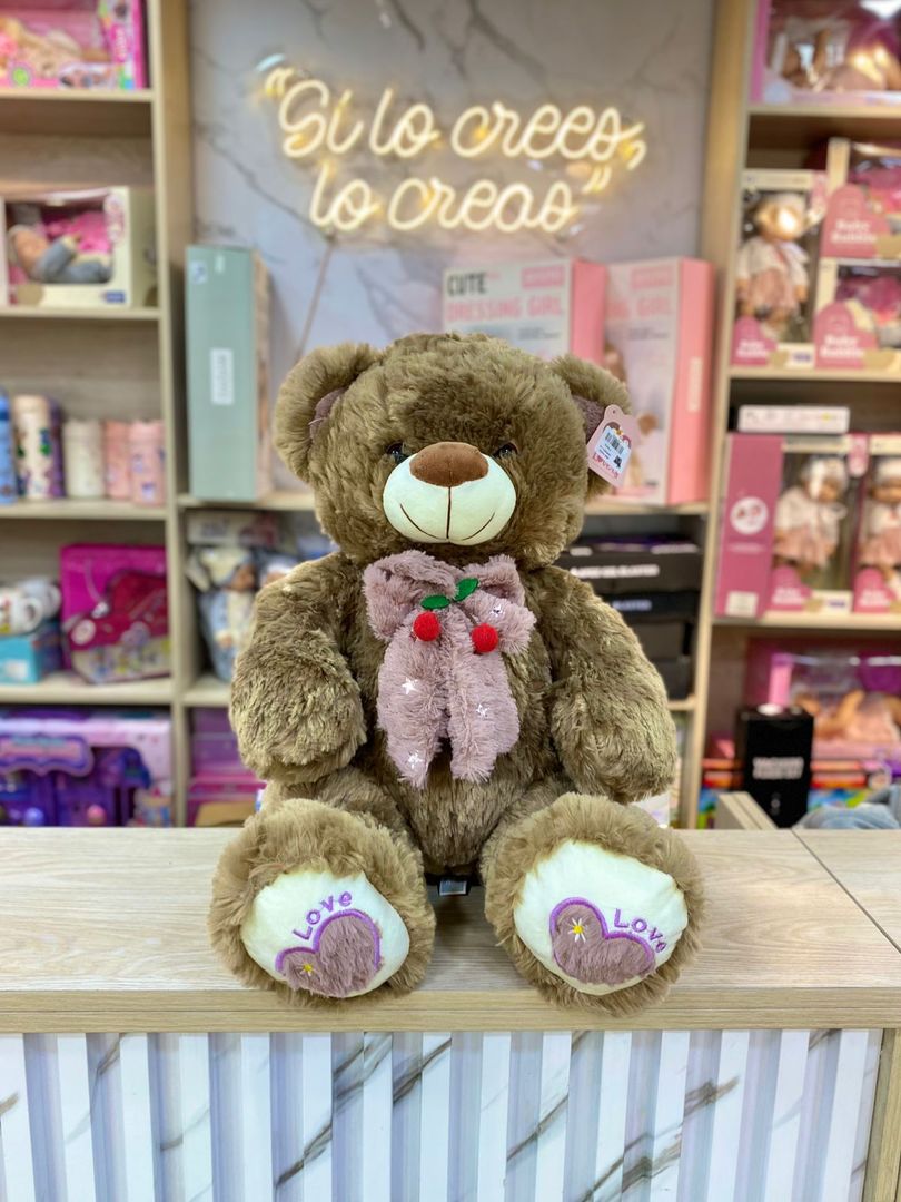 OSO MOÑO CEREZA - 45 cm 