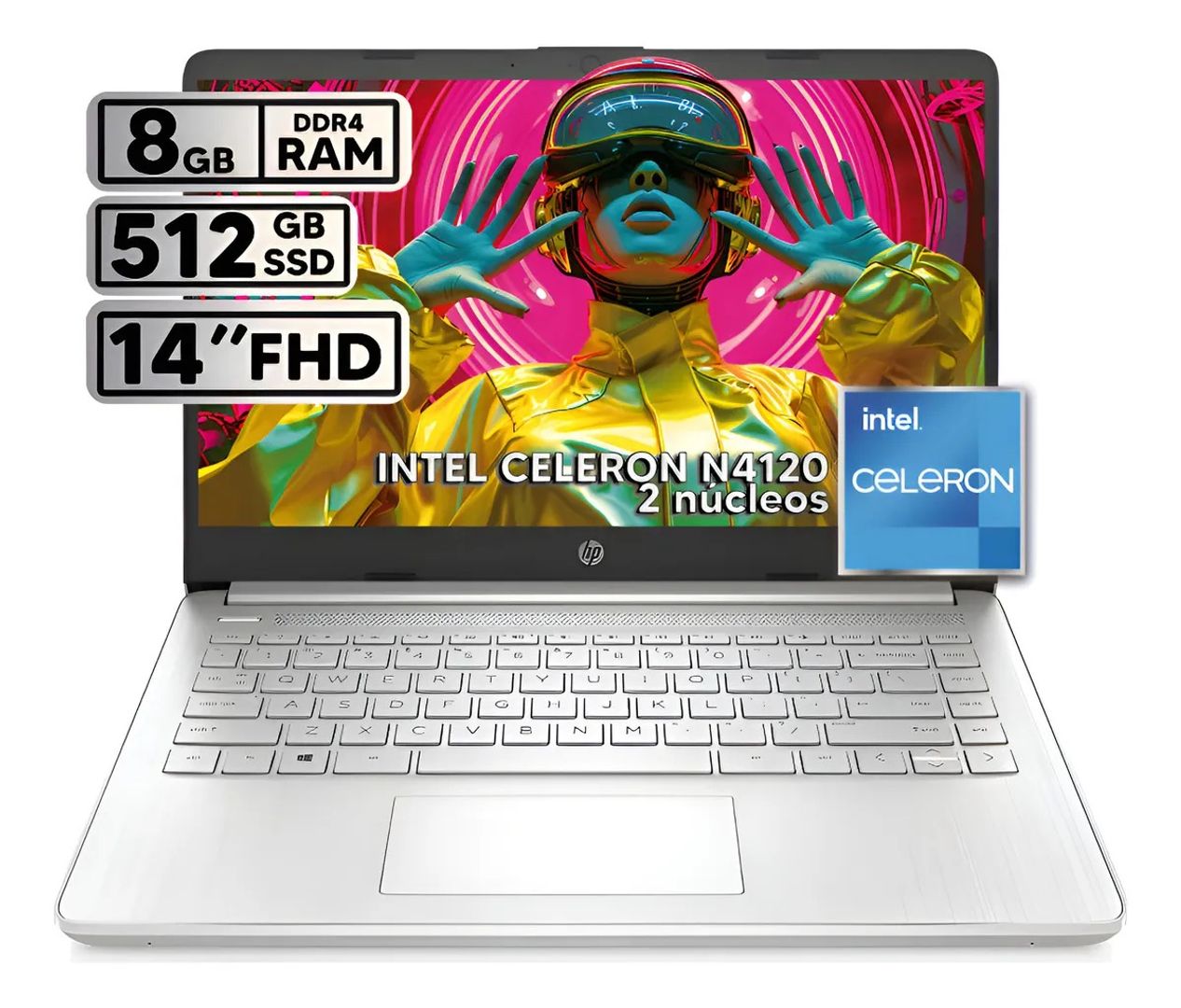 PORT HP 14" HD/CELERON N4500/8GB