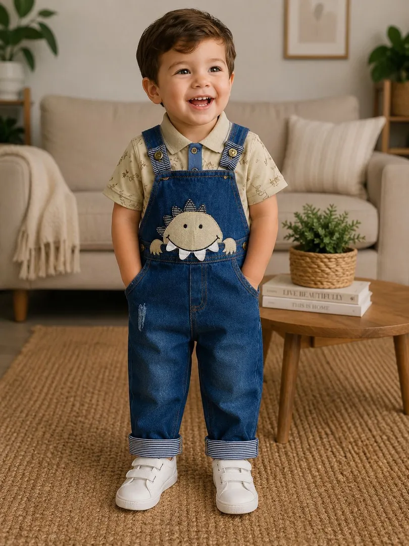 CONJUNTO OVEROL PANTALON BEBITO