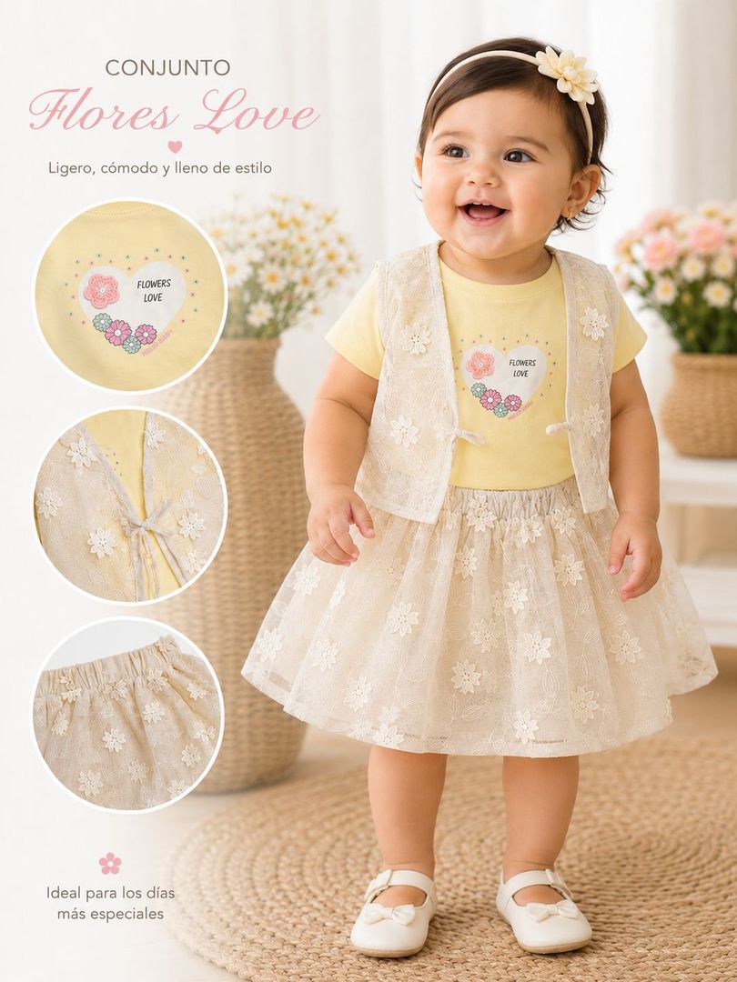 conjunto falda bebita