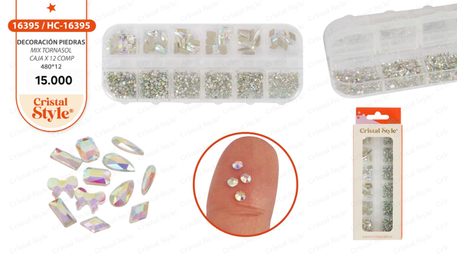Piedras Mix Tornadol caja X 12