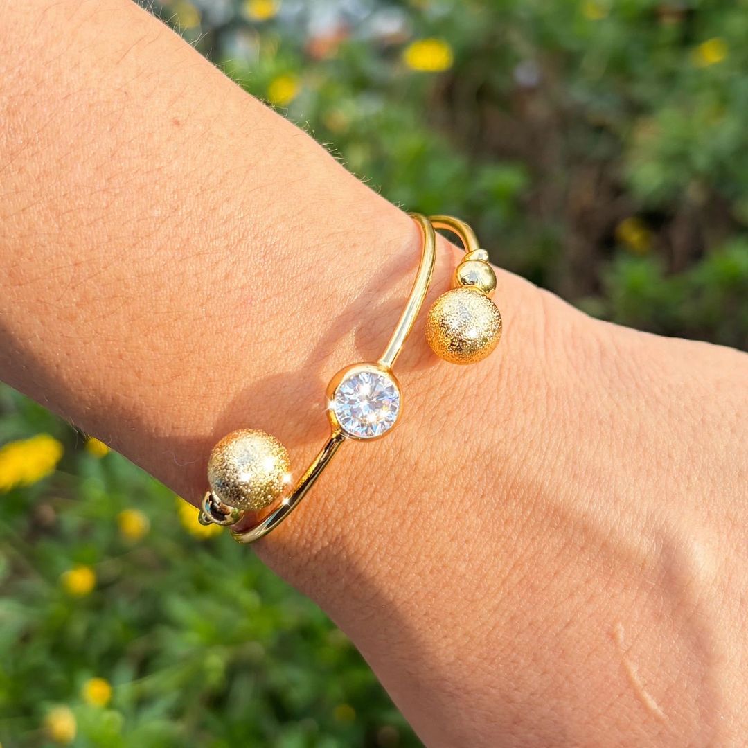Brazalete balls escarchadas