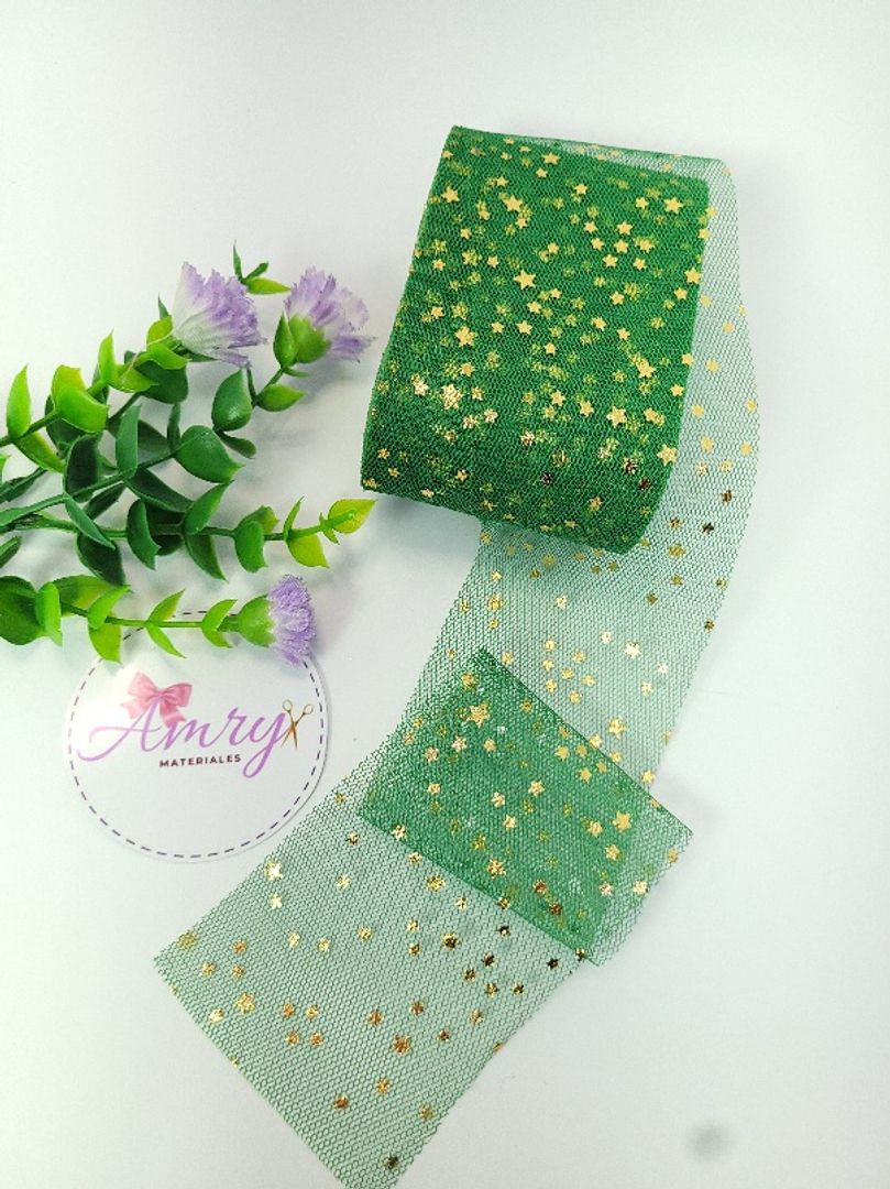 Tull 6cm Verde Estrella 