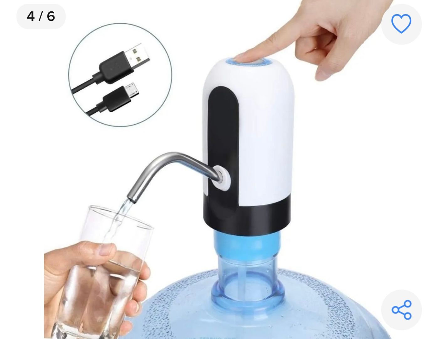 DISPENSADOR DE AGUA RECARGABLE