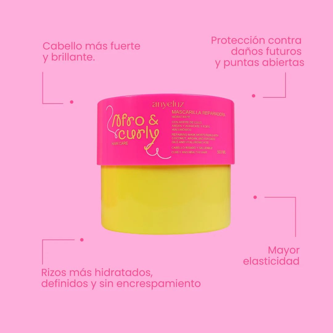 MASCARILLA REPARADORA HIDRATANTE AFRO & CURLY
