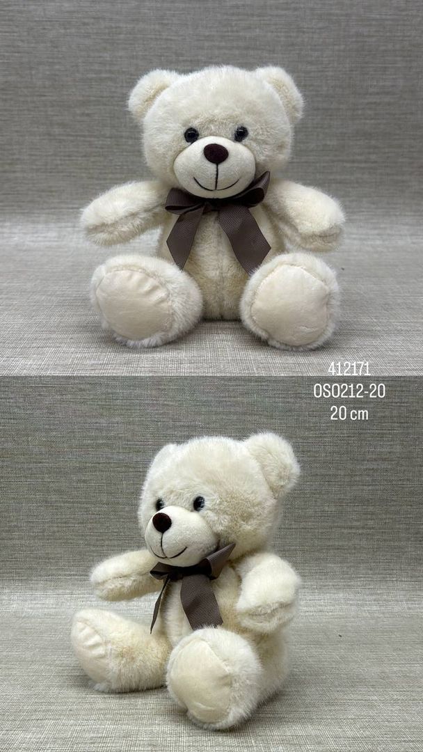 OSO MARFIL CON MOÑO DE 20 CM