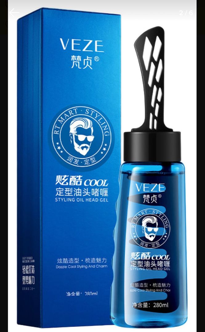 Gel fijador para hombres con peinilla 280ml