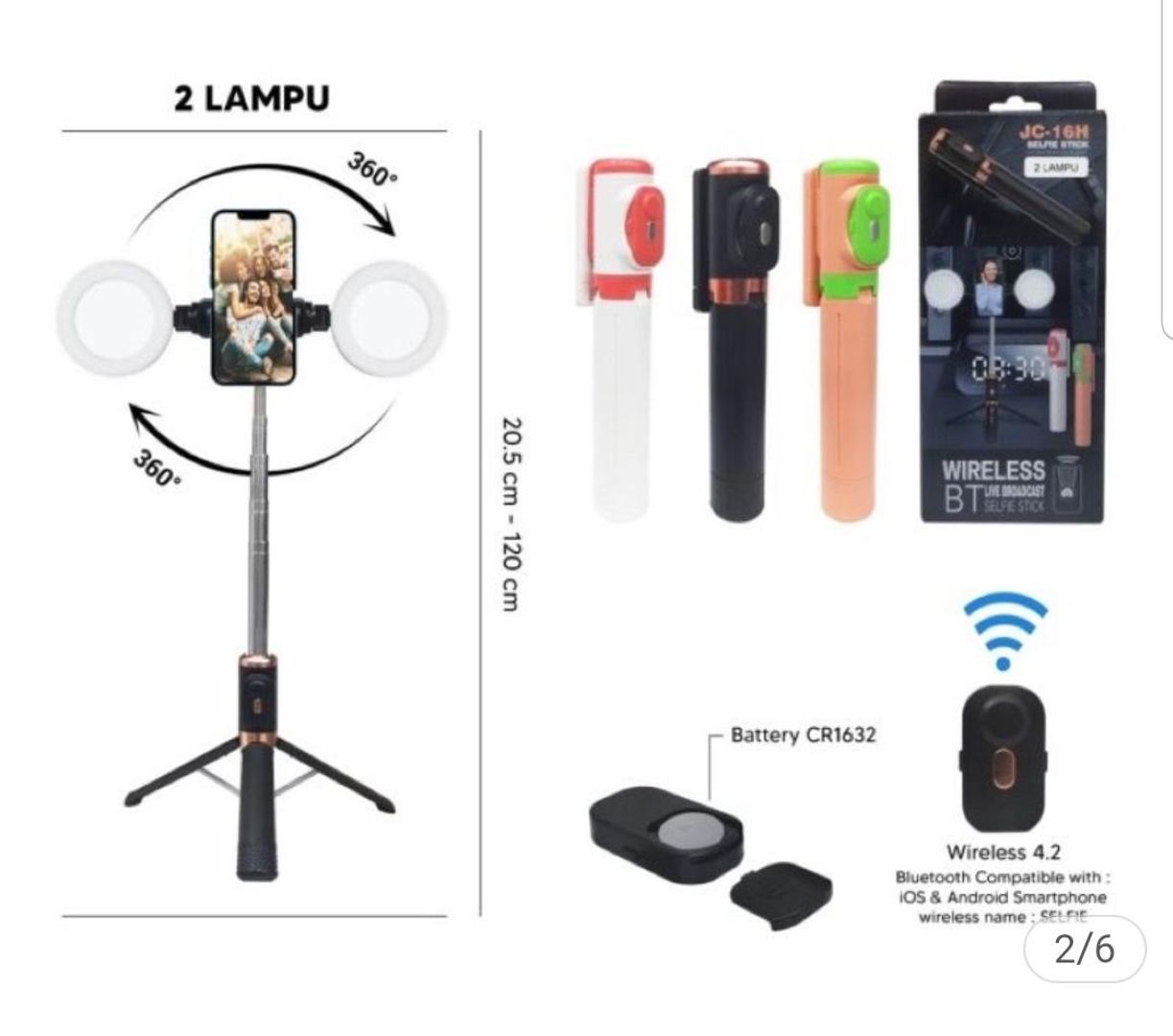 TRIPODE CON ARO DE LUZ