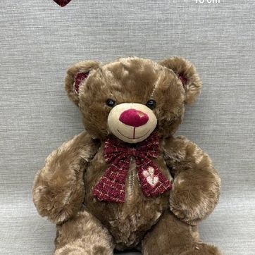 Imagen del producto OSO CAFÉ CON MOÑO VINOTINTO 45 CM
