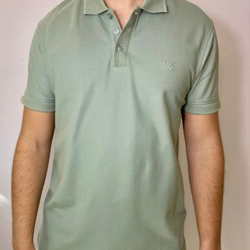 POLO CON TEXTURA VELEZ - VERDE  - imagen 1