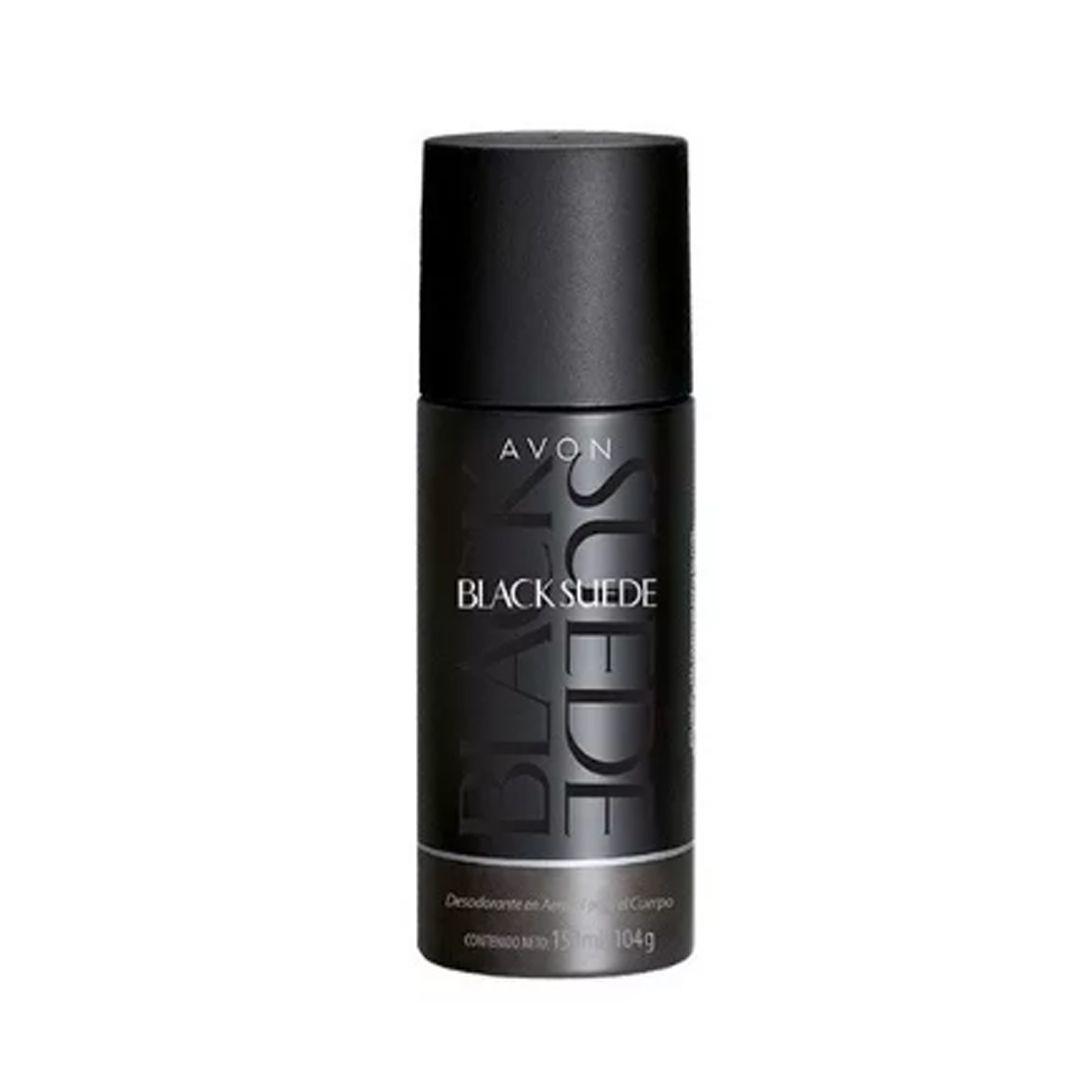 DESODORANTE CUERPO AEROSOL AVON BLACK SUEDE 150ML HOMBRE