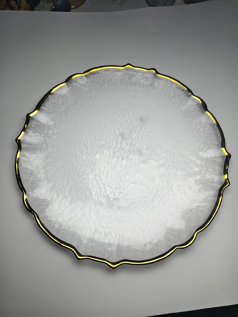 PLATO BASE ORILLA DORADA