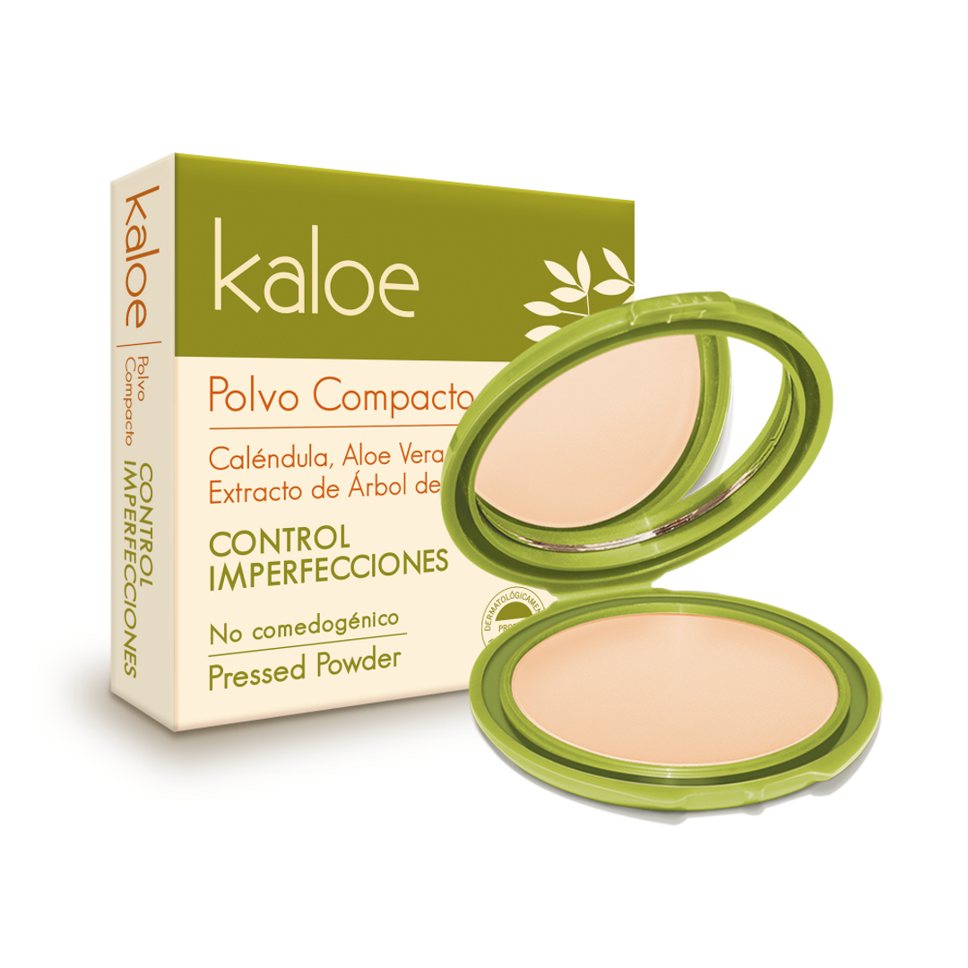 KALOE POLVO COMPACTO CONTROL IMPERFECCIONES SANDALO 15GR