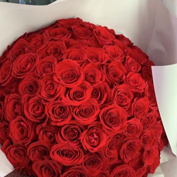 BOUQUET POR 100 ROSAS TRADICIONALES - imagen 1