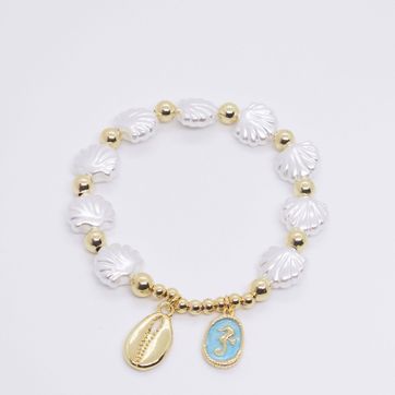 Imagen del producto PULSERA CONCHITA CABALLO DE MAR RODINADA
