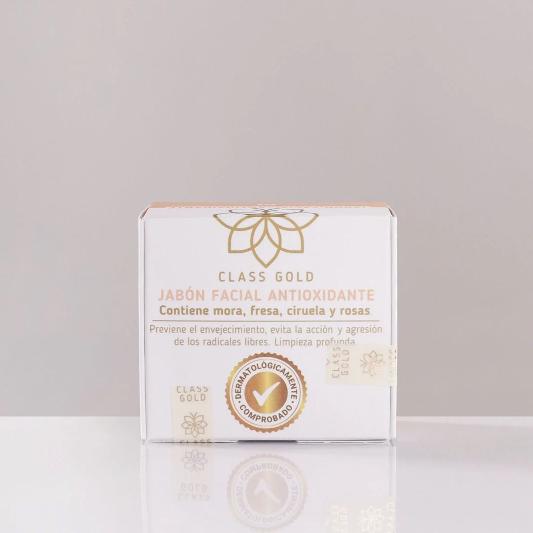 JABON FACIAL ANT PIEL GRASA 32 GR CLASS GOLD