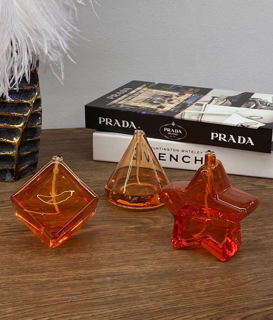 Velas de Cristal Ambar