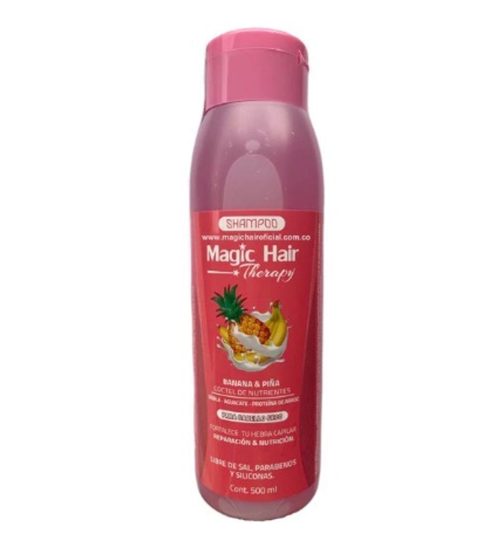 SHAMPO BANANA Y PIÑA CABELLO SECO