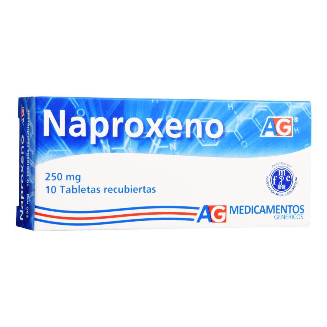 NAPROXENO 250 MG AM/GEN DIS X 10 TAB