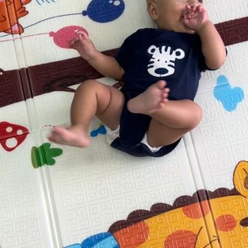 Tapete De Juego Plegable De Gateo Para Bebé Doble Faz - imagen 2