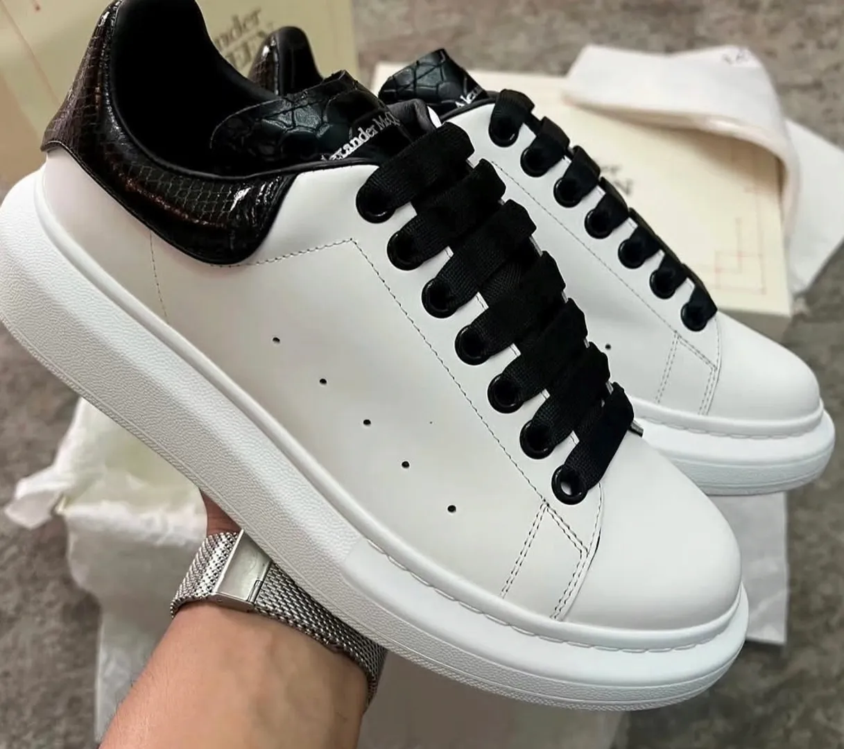 Alexander Mcqueen White Black