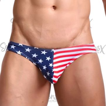 Tanga masculina con diseño de bandera de EE.UU - imagen 1