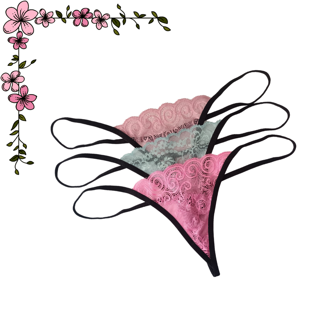 Tanga hilo en encaje 