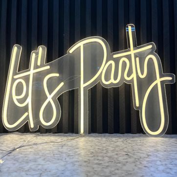 Imagen del producto LETRERO LETS PARTY NEON FLEX 