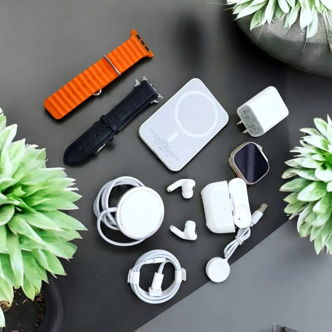 COMBO RELOJ SMART WATCH ULTRA Y AUDIFONOS INALAMBRICOS K4-COMBO