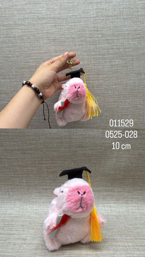 LLAVERO DE CAPIBARA ROSA (DE GRADO)