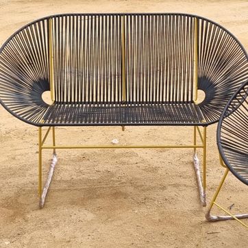 Imagen del producto Sofá 2 puestos tejido sencillo