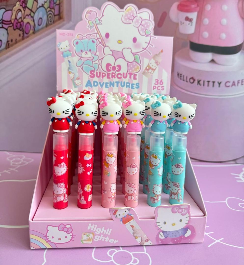 Resaltador hello kitty 