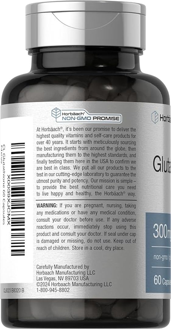 Glutatión Glutaone 300 mg 60 cáp Horbaach