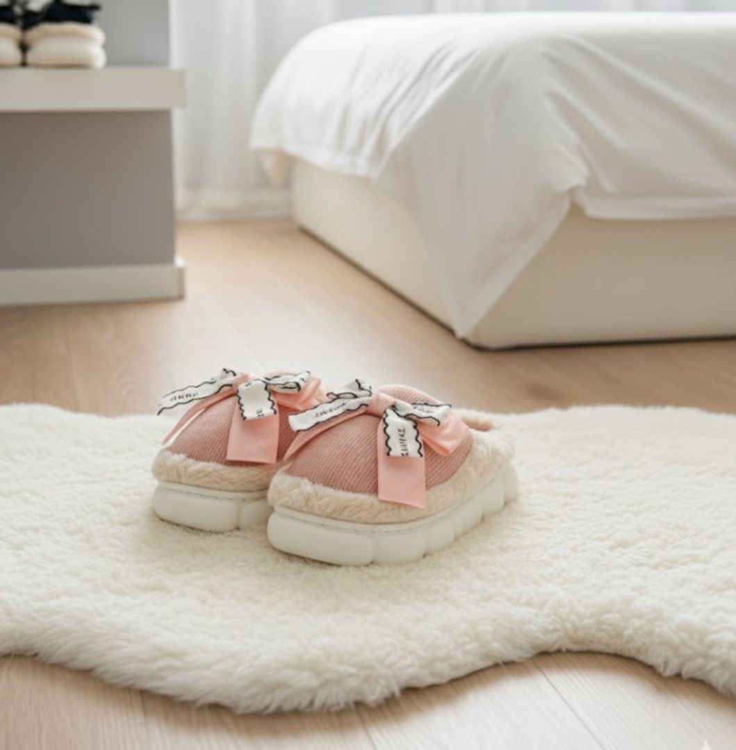 Pantuflas moño 